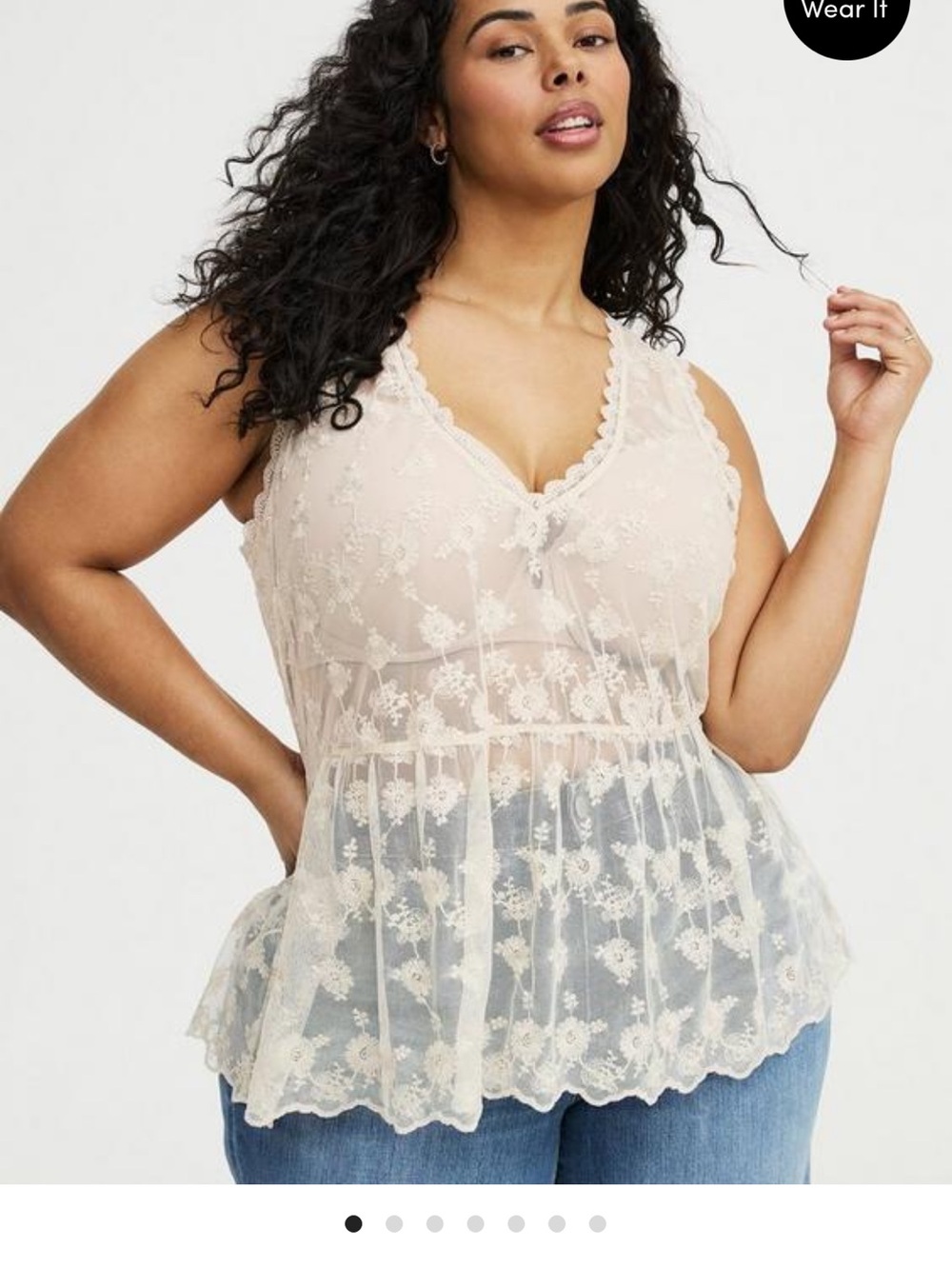 Torrid lace tank sz 00